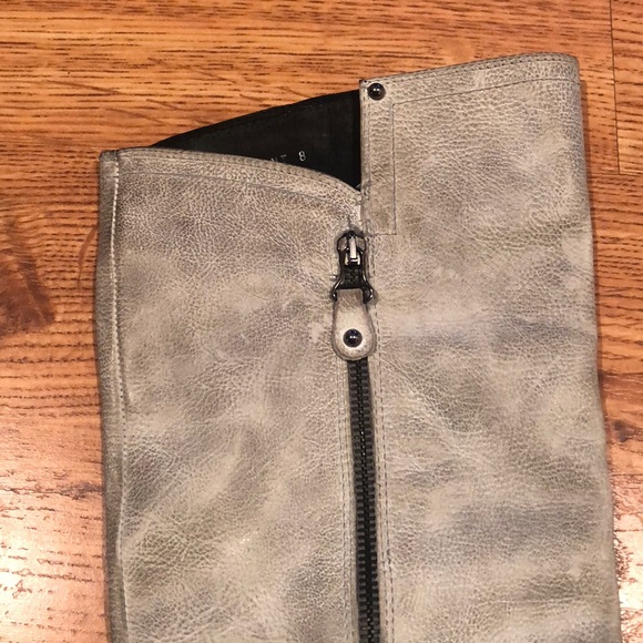 Steve Madden White Leather Boots - Picture 2 of 6